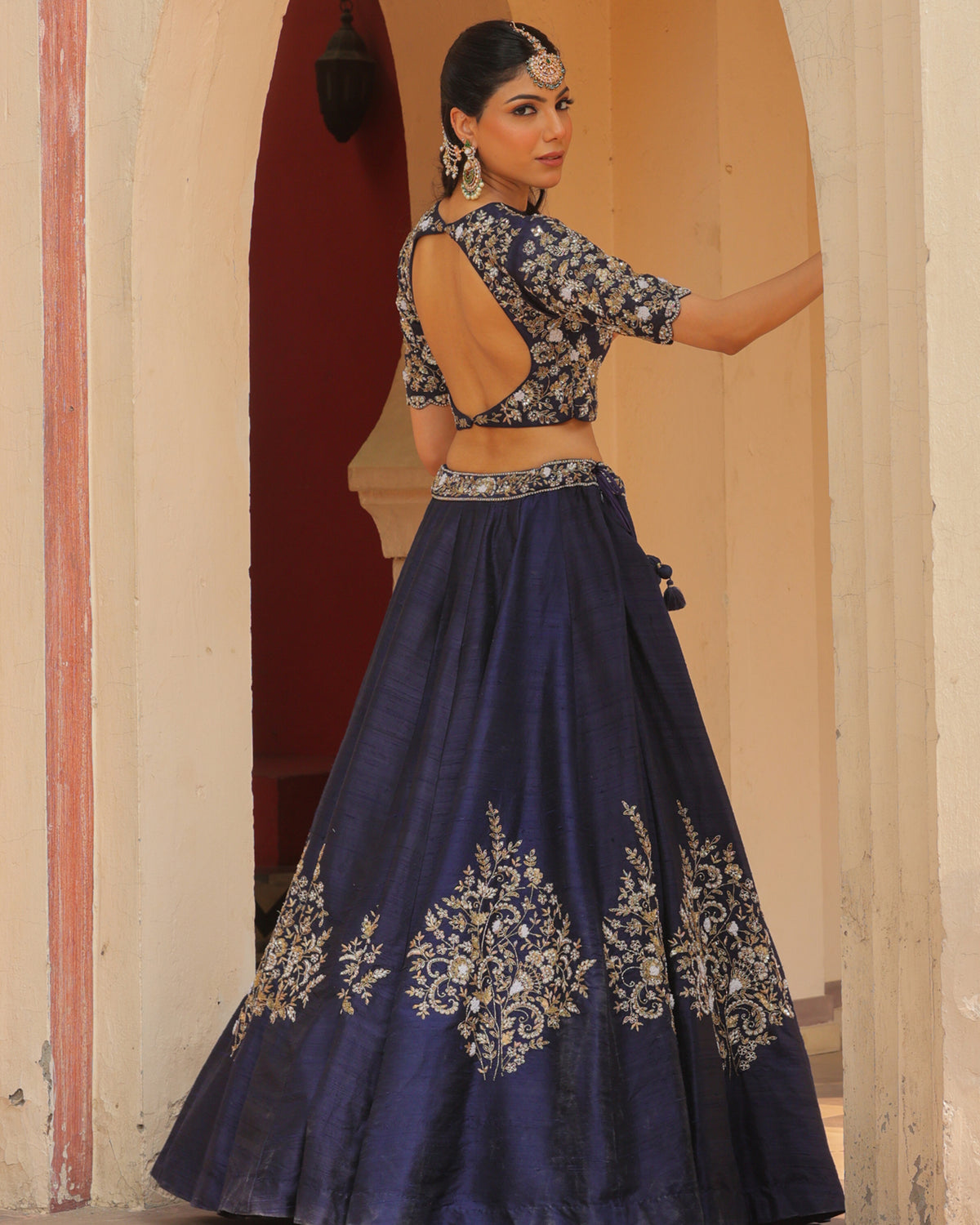 Dream Girl Royal Blue Zardoz Lehenga